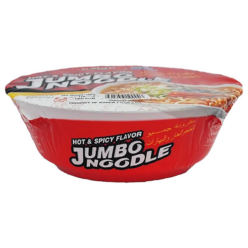 Paldo - Instant Jumbo Noodle In Bowl - 110 g - Hot & Spicy