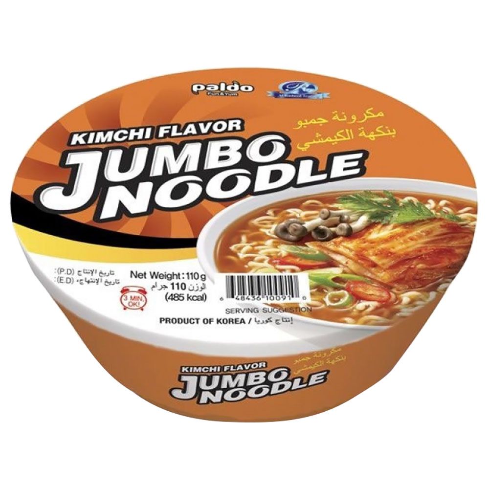 Paldo - Instant Jumbo Noodle In Bowl - 110 g - Kimchi