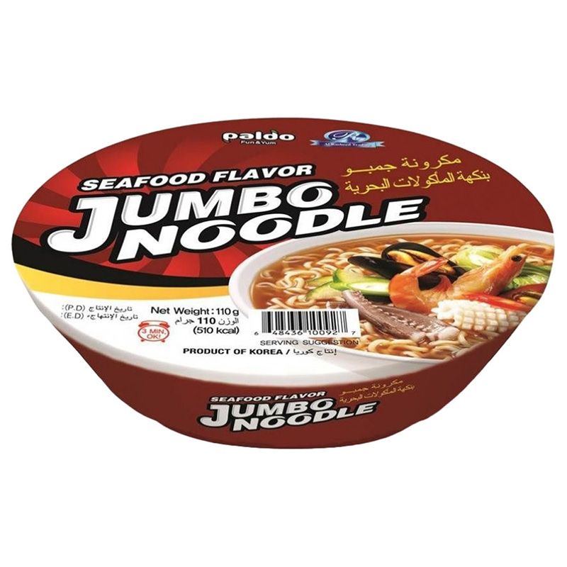 Paldo - Instant Jumbo Noodle In Bowl - 110 g - Seafood