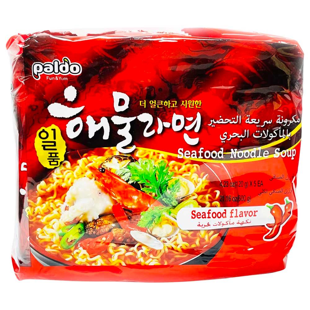 Paldo - Seafood Ramen - 120G - Pack Of 5