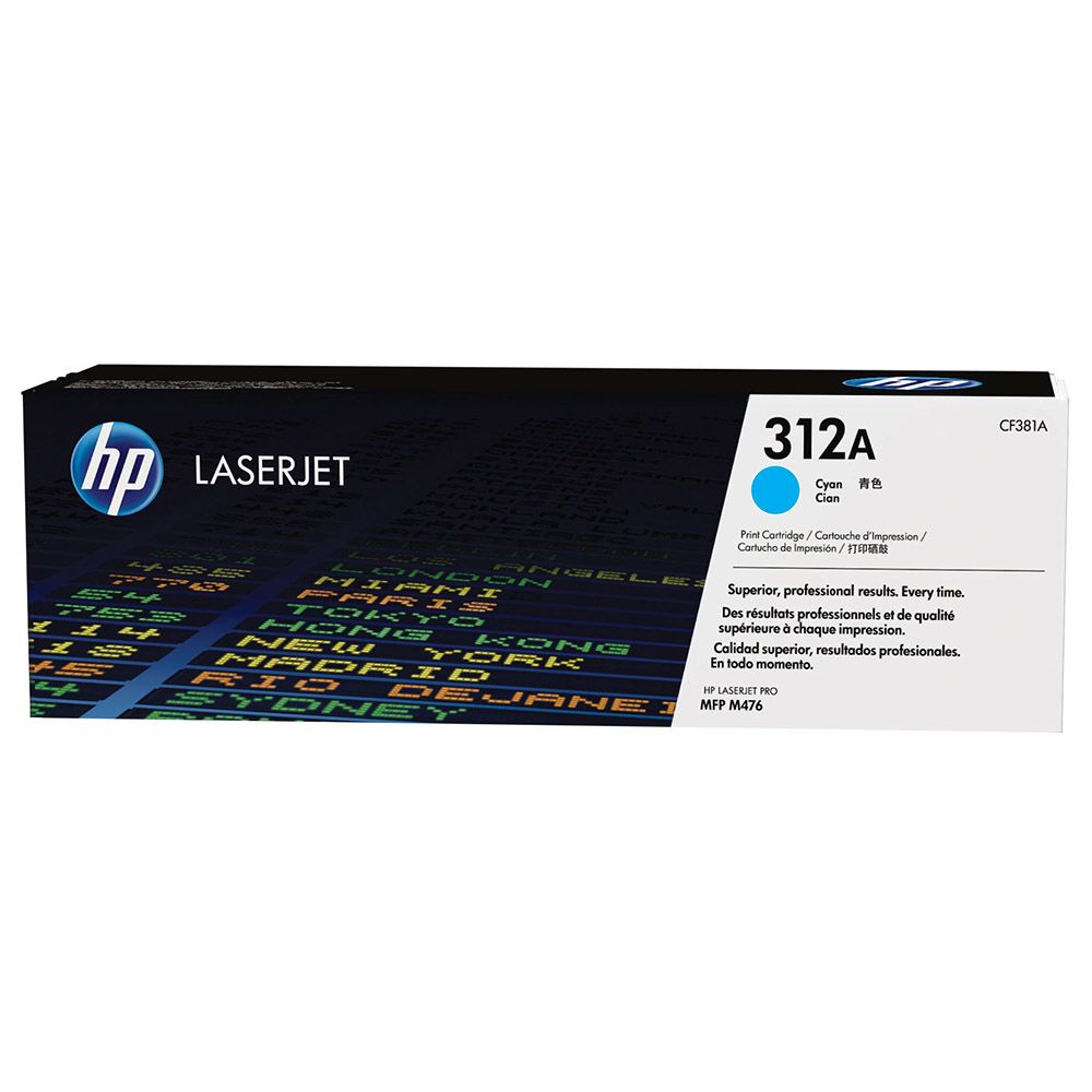 HP - 312A LaserJet Toner Cartridge CF381A - Cyan