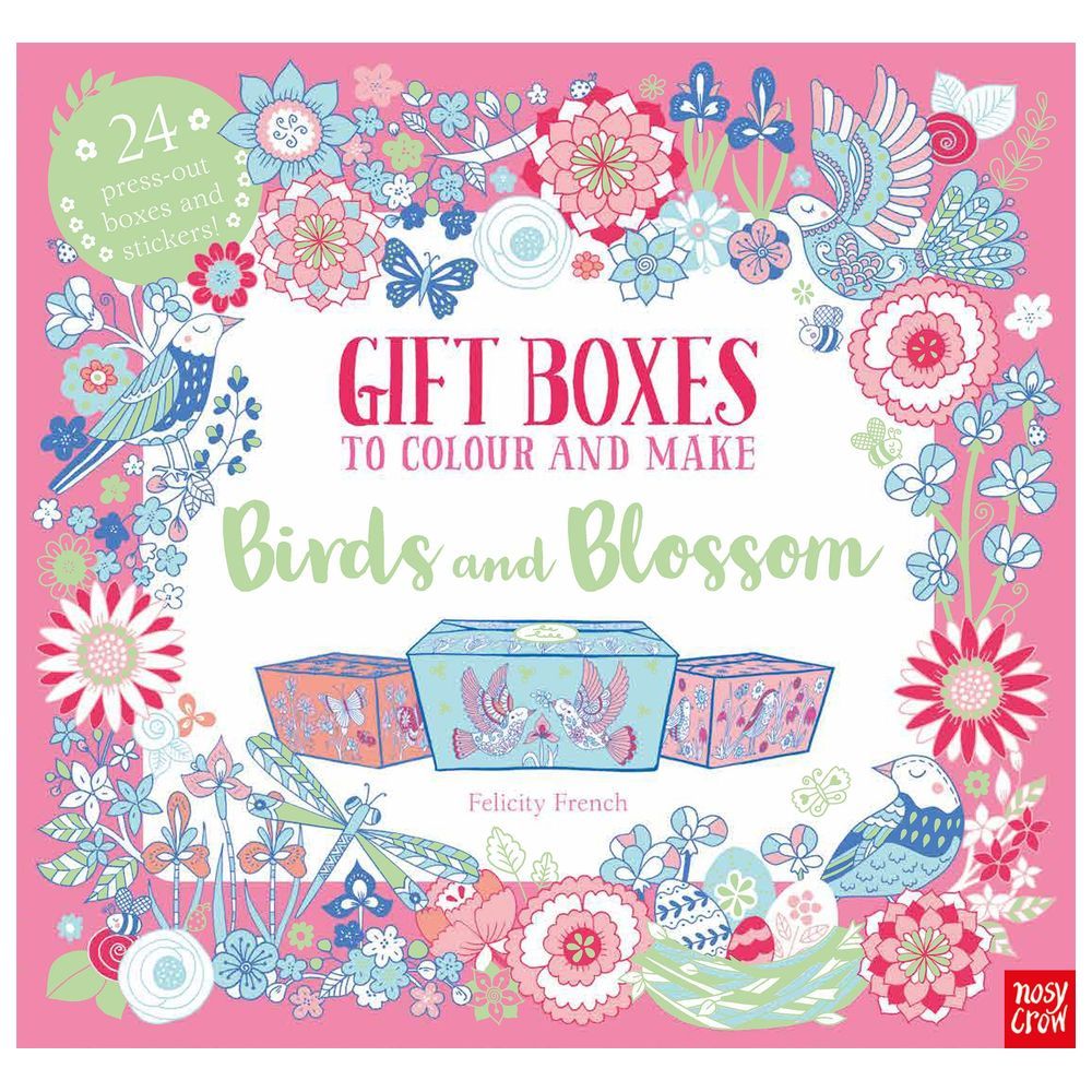 Gift Boxes To Colour And Make: Birds And Blossom