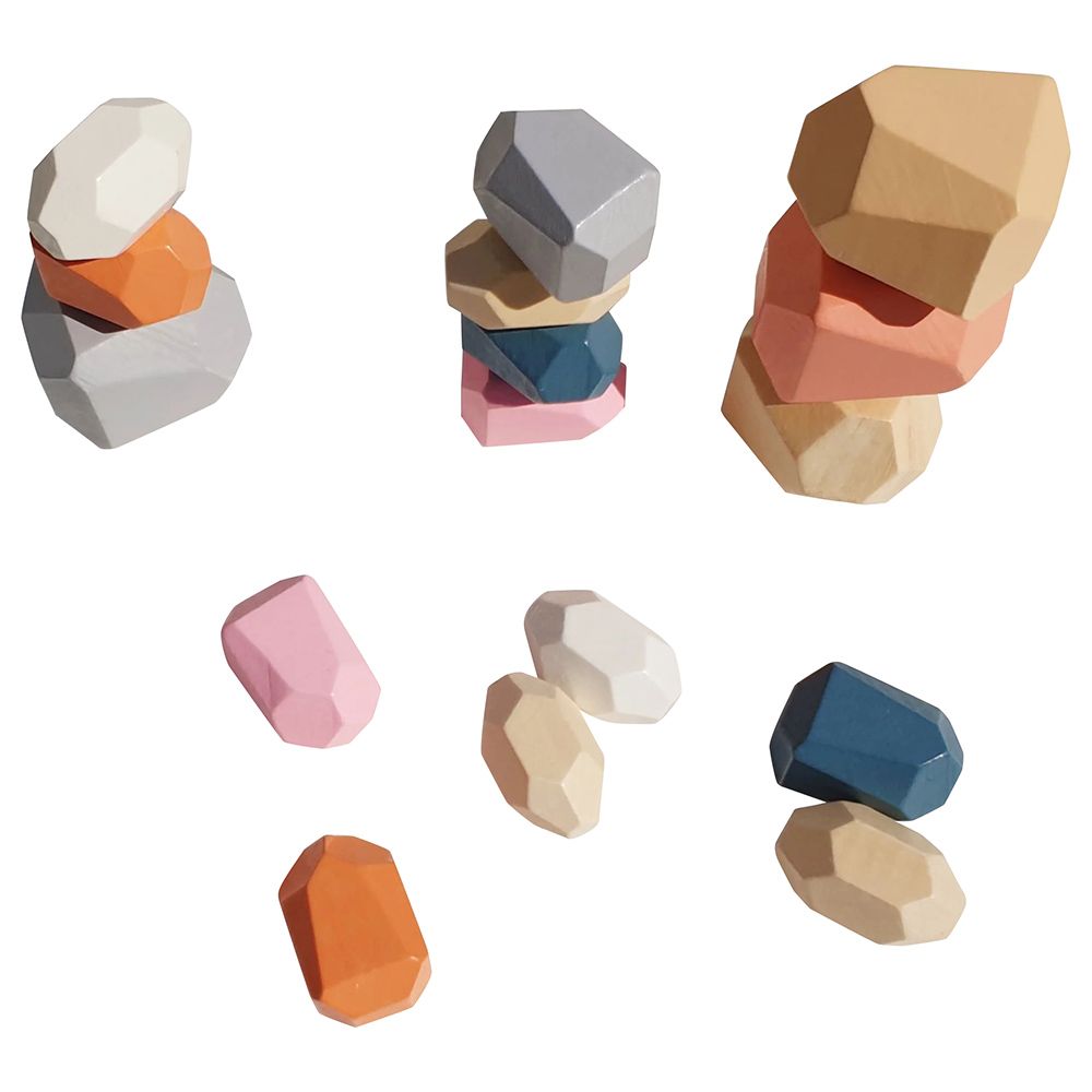 Ark Children - Wooden Stacking Stones - Pastel