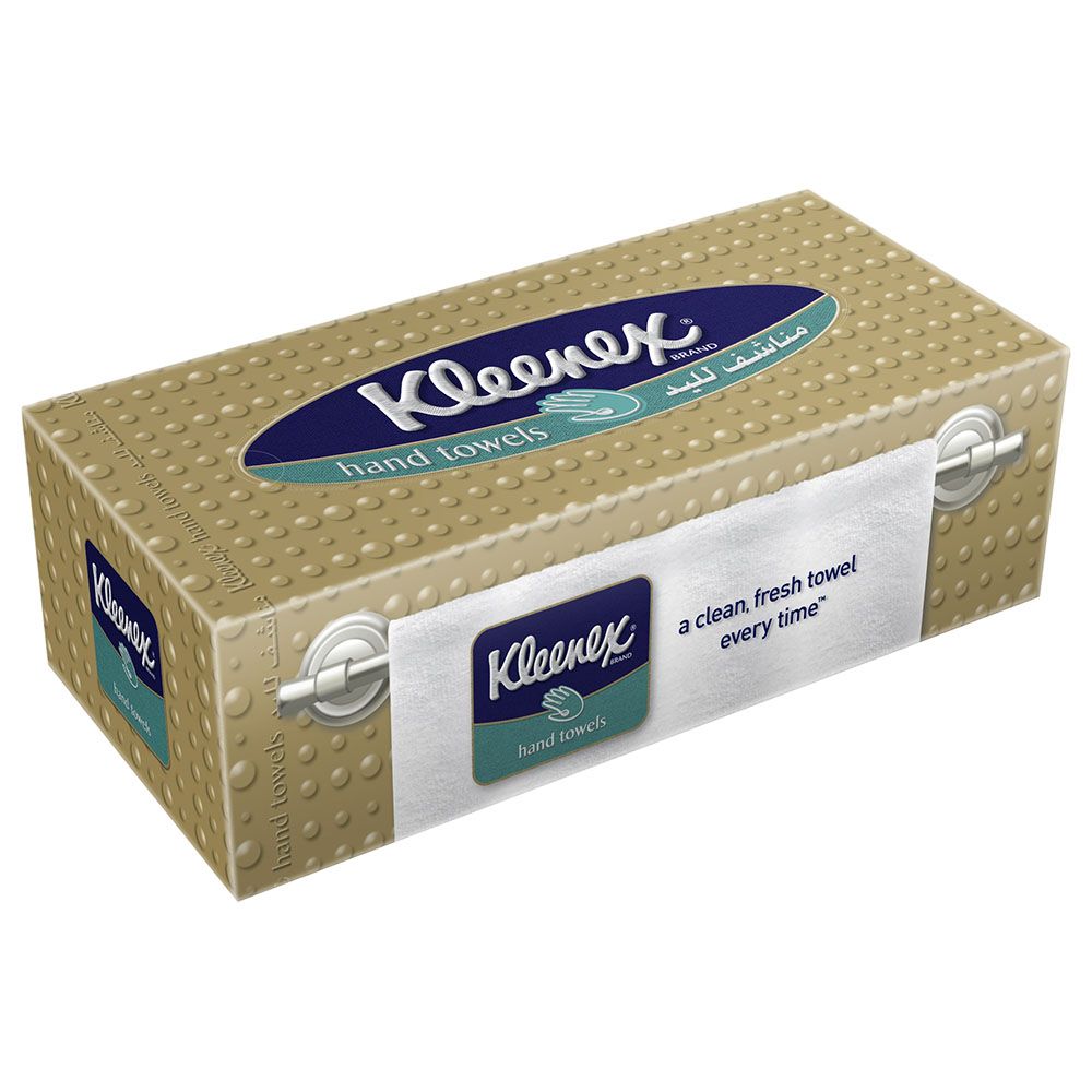 Kleenex - Hand Towel, 1 Box x 90 Sheets, Disposable Towel Tissue for Hands, Kitchen and Bathroom use