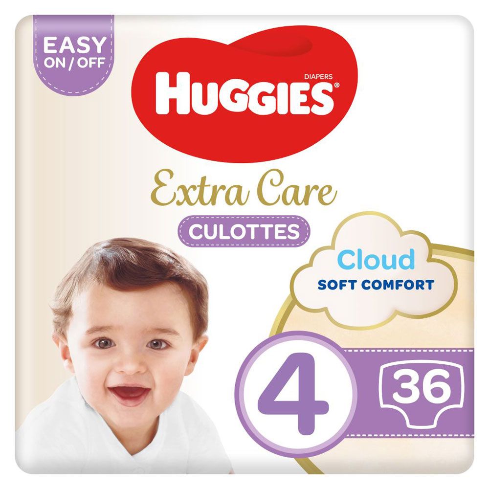 Huggies - Extra Care Culottes, Size 4, 9-14 kg, 36 Diaper Pants