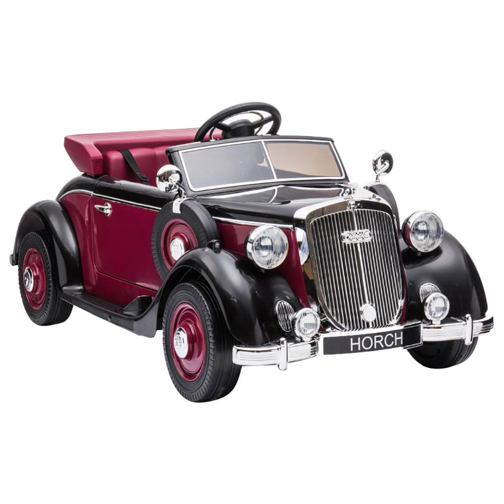 Audi - Retro Horch 930V Powered Vintage Rideon Car - Red - 12V