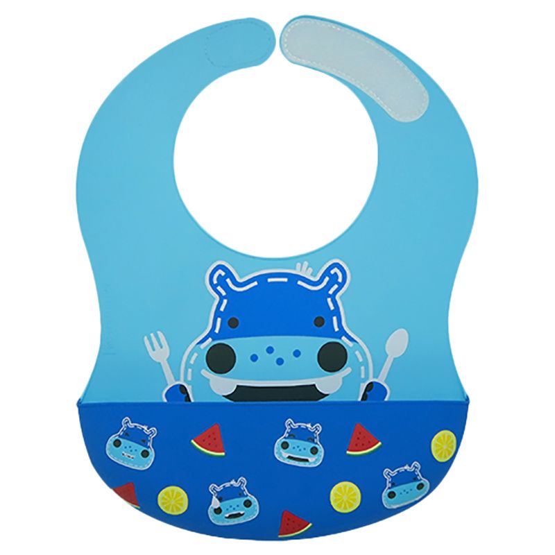 Marcus & Marcus - Silicone Wide Coverage Silicone Baby Bib - Lucas