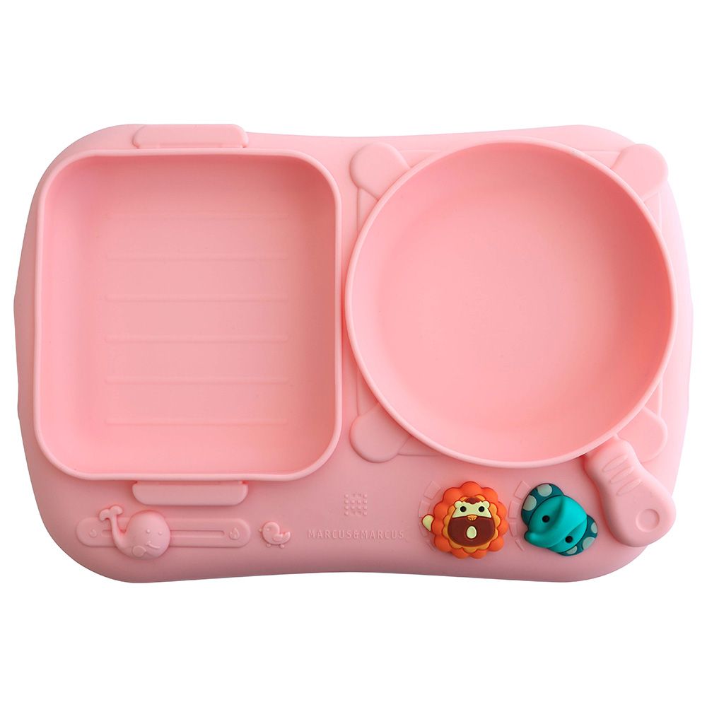 Marcus & Marcus - Silicone Creativplate With Suction - Pink