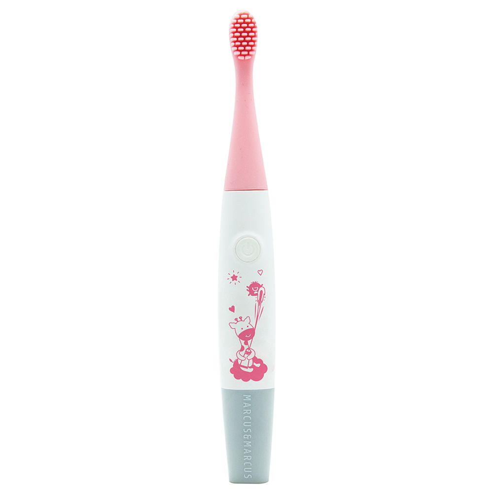 Marcus & Marcus - Kids Sonic Silicone Toothbrush - Pink