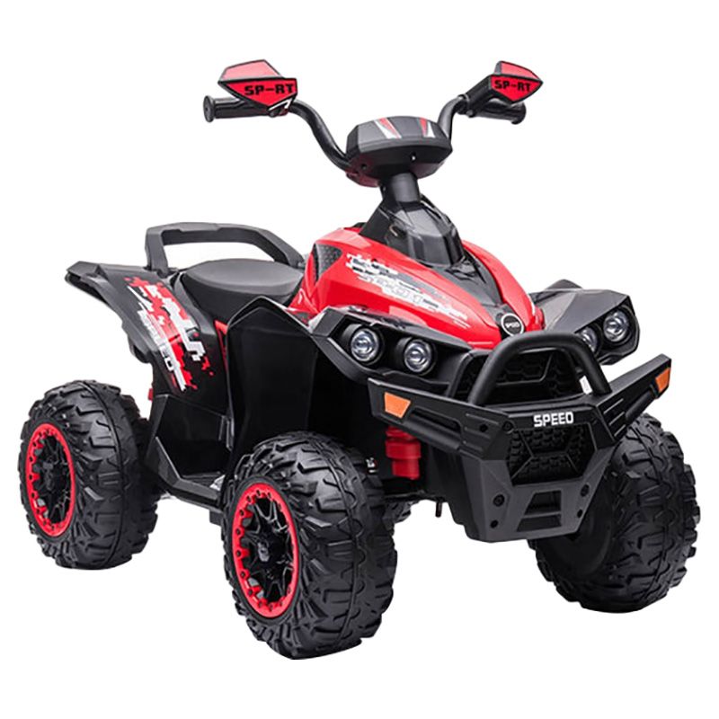 Amsham - 12V Quad Ride On Bike - Red 