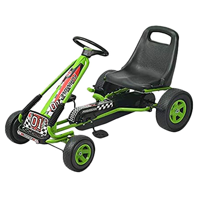 Amsham - Go Kart Kids Ride On Pedal Car - Green