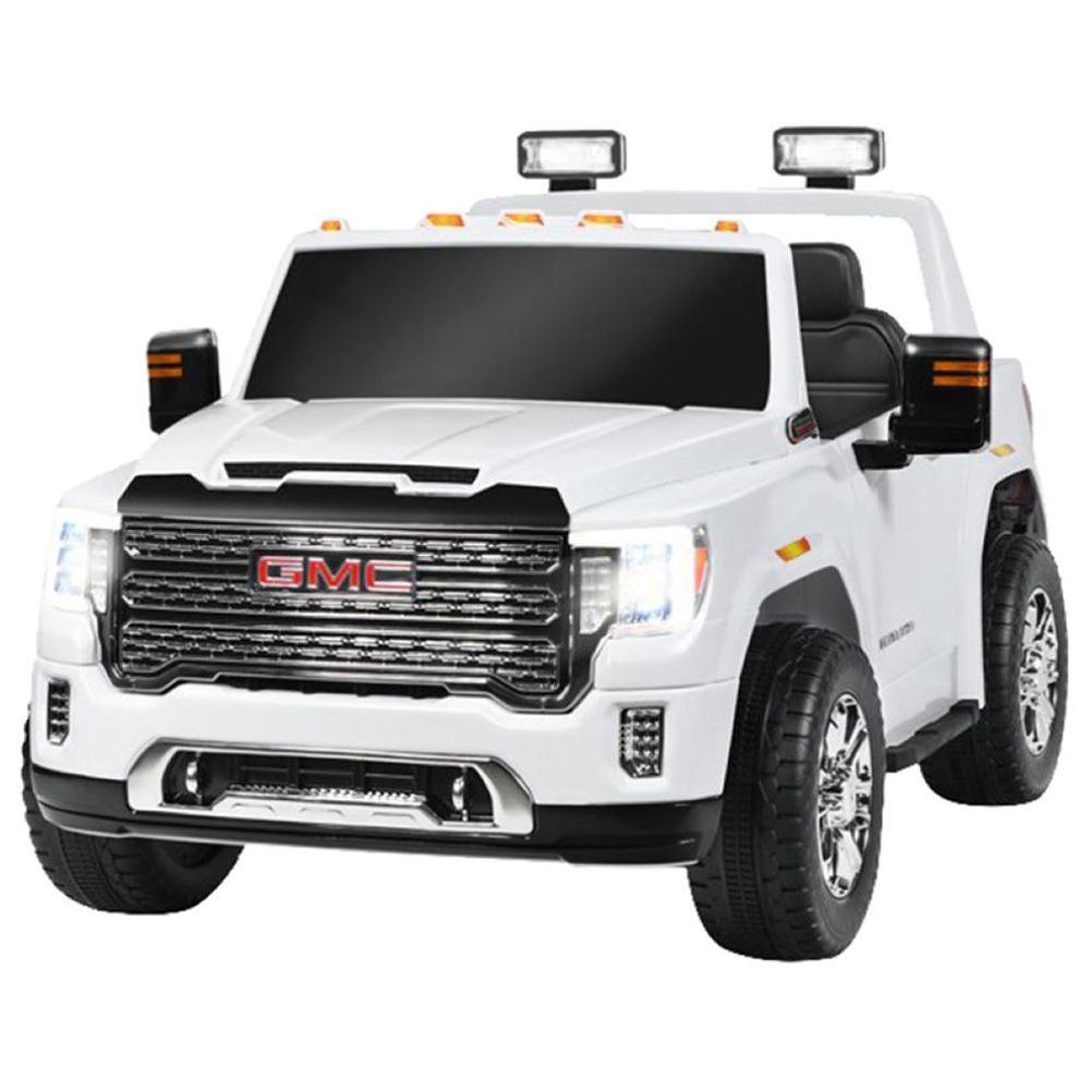 GMC - Sierra Denali Electric Ride-On Truck - White