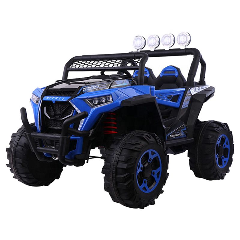 Amsham - 12V Jeep Kids Ride On Car - Blue 