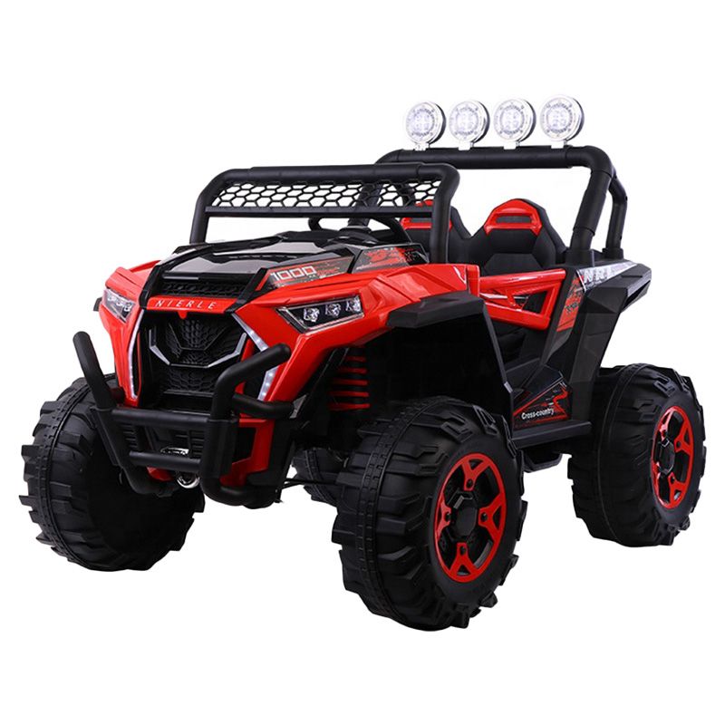 Amsham - 12V Jeep Kids Ride On Car - Red