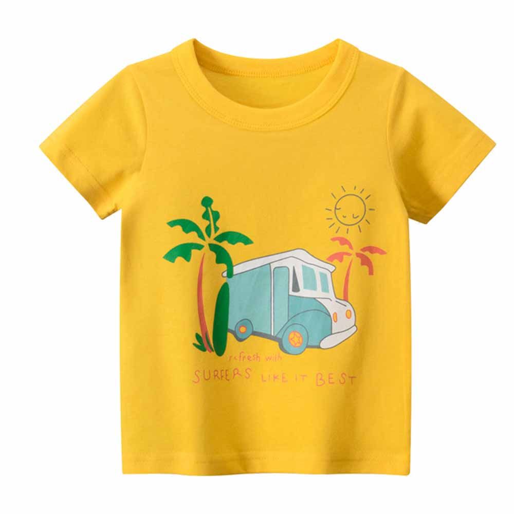 Sugar Rush - Printed Short Sleeves T-Shirt - Yellow