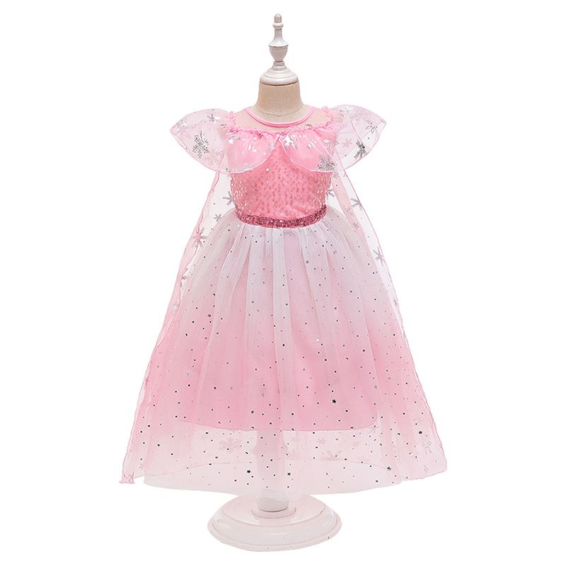 Sugar Rush - Embellished Round Neck Sleeveless Dress - Pink