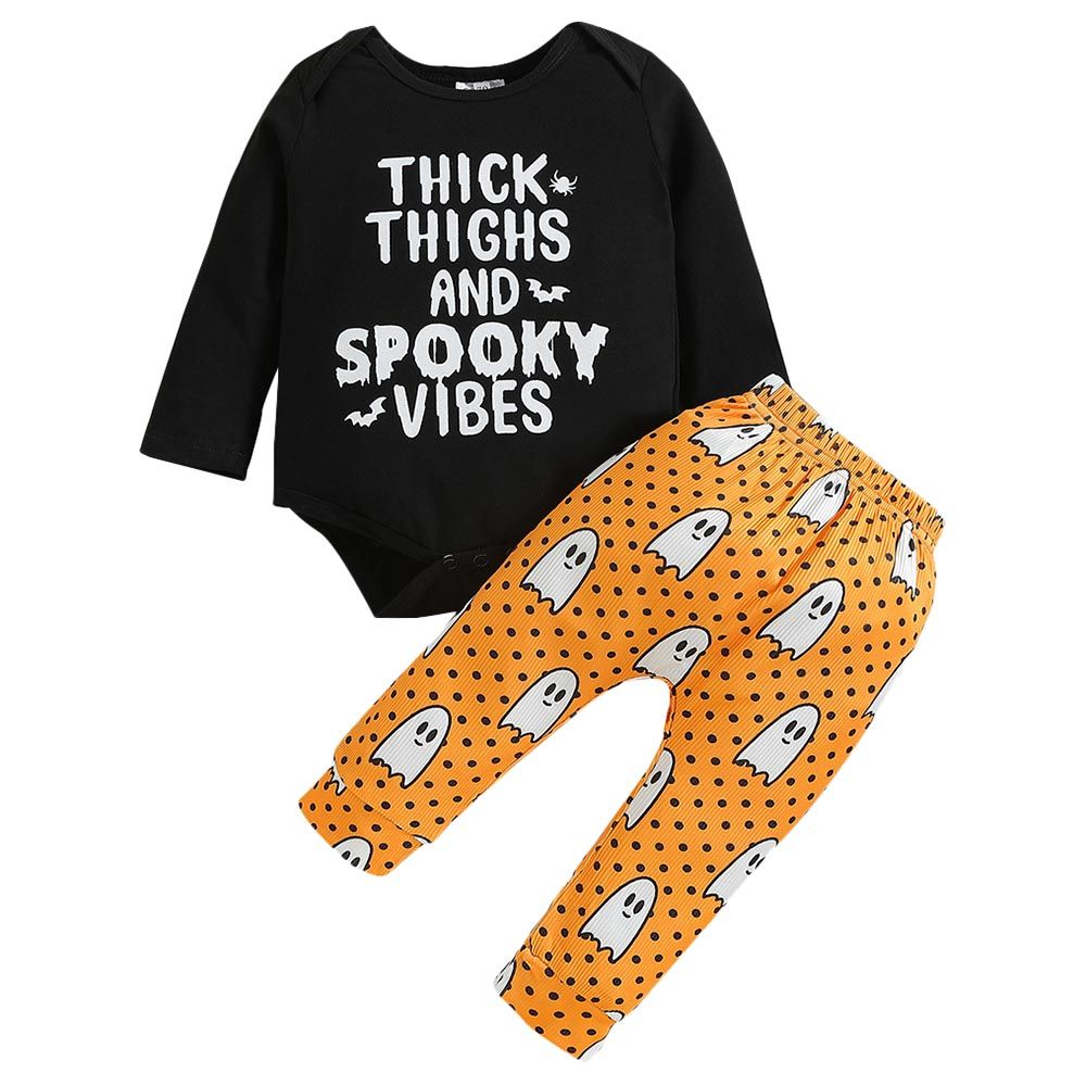 Sugar Rush - 2pc-Set - Halloween Round Neck Onesie & Joggers