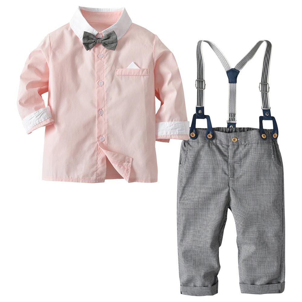 Sugar Rush - 2pc-Set - Full Sleeves Shirt & Pants - Pink