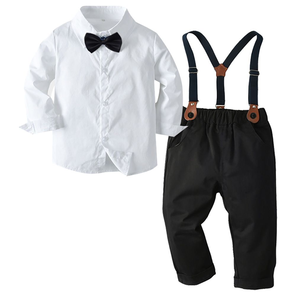 Sugar Rush - 2pc-Set - Full Sleeves Shirt & Pants - White