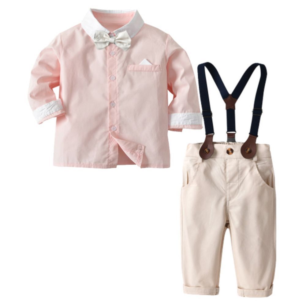 Sugar Rush - Classic Suit Top & Bottom 4pc-Set - Pink_1-5y