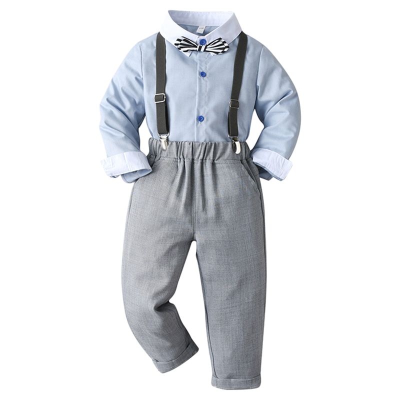 Sugar Rush - 2pc-set - Solid Full Sleeves Shirt & Pants - Blue