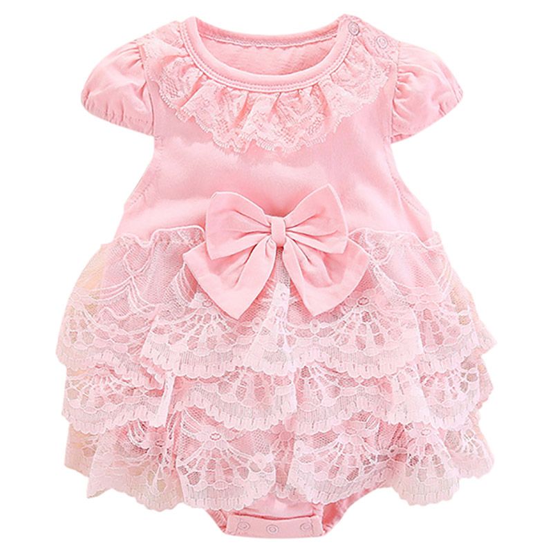 Sugar Rush - Frill Laced Romper - Pink