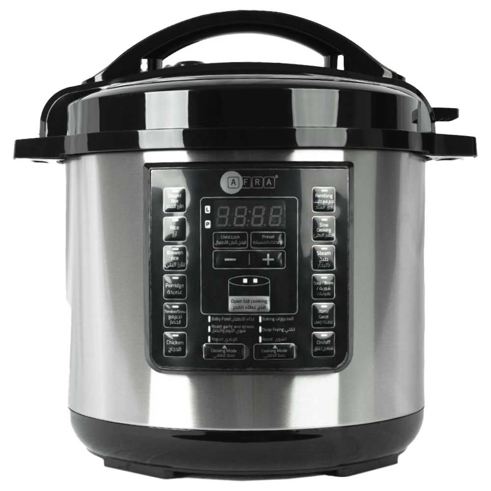 Afra - 12-in-1 Electric Pressure Cooker 10L 1400W - Silver