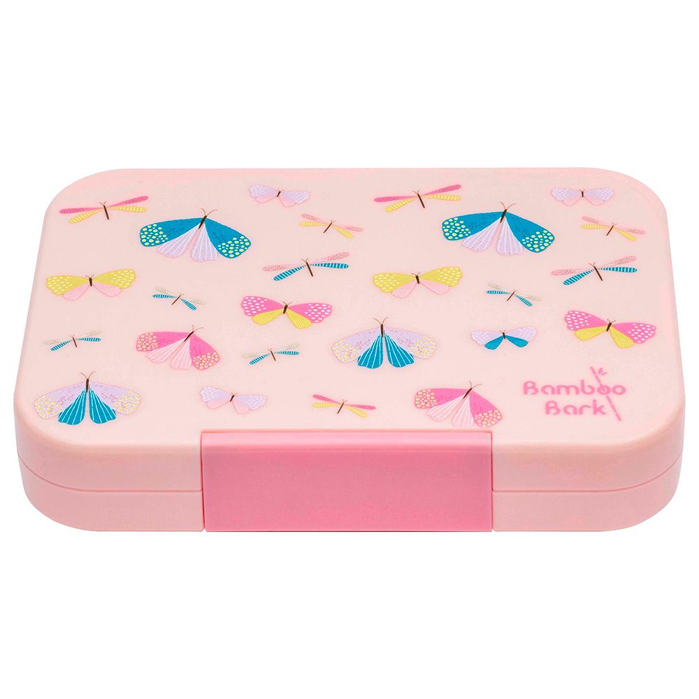 Bamboo Bark - 4-6 Compartments Butterfly Print Tritan Lunch Box