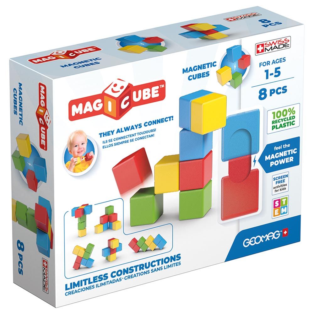 Geomag - Magicube They Always Connect Magnetic Cubes 8pcs