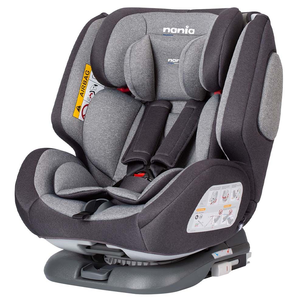 Nania - One360 Rotating Isofix Carseat 0+/1/2/3 - Grey