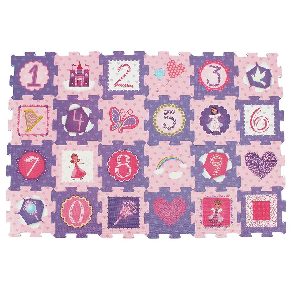 Sunta - Fairy Princess & Numbers Puzzle Mat 24pcs