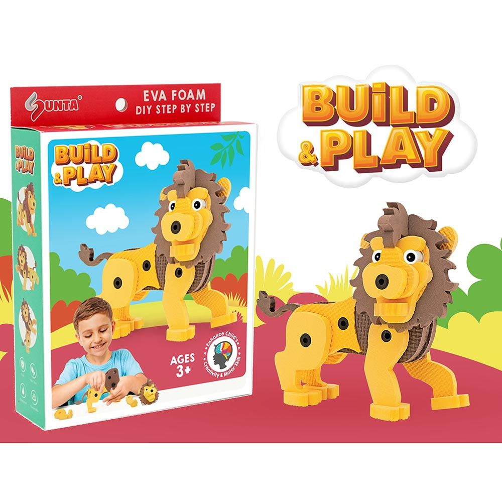 Sunta - DIY Play Foam Building Toy - Lion