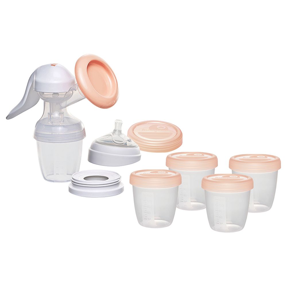 Nip - All-in-One Manual Breast Pump & Milk Container - 4pcs