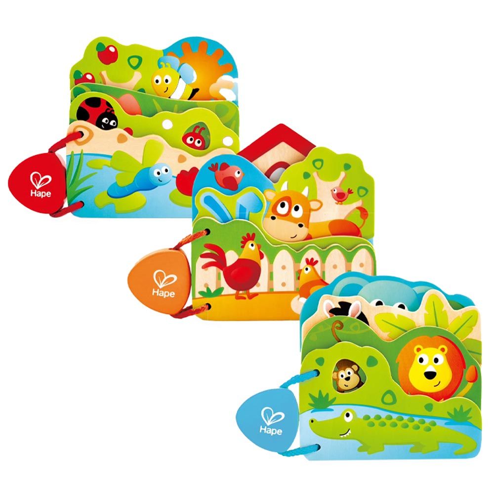 Hape - Baby's First Books - 3 pcs