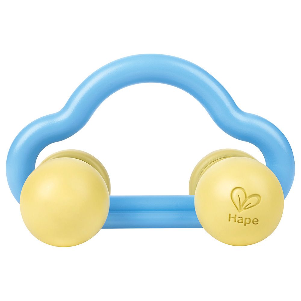 Hape - Rattle & Roll Toy Car - Blue