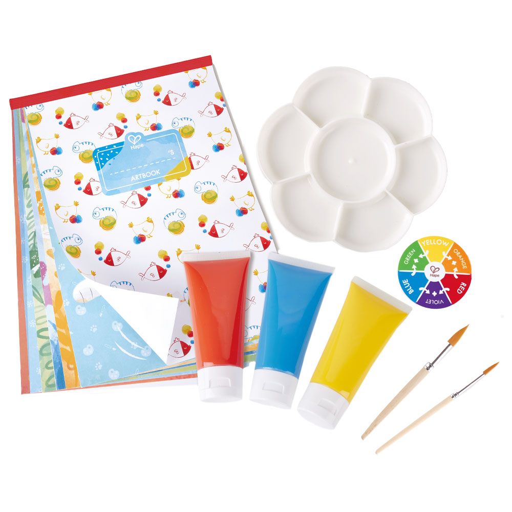 Hape - Colour Mix Painting Activity Art & Craft Set - 24pcs