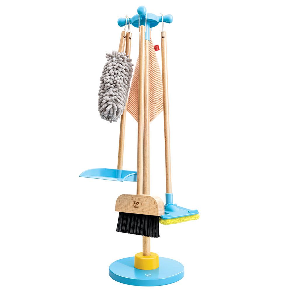 Hape - Clean-Up Broom Set Playroom Cleaning Playset - 6pcs