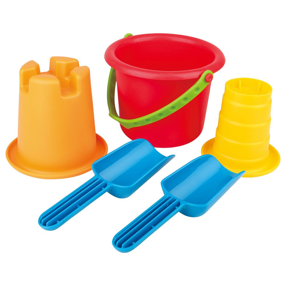 Hape - 5-in-1 Sand & Beach Toy Set, 5pc