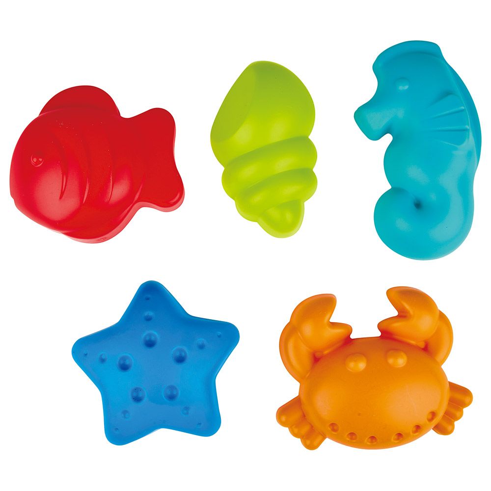 Hape - Sea Creatures Sand & Beach Toy Set - 5pcs