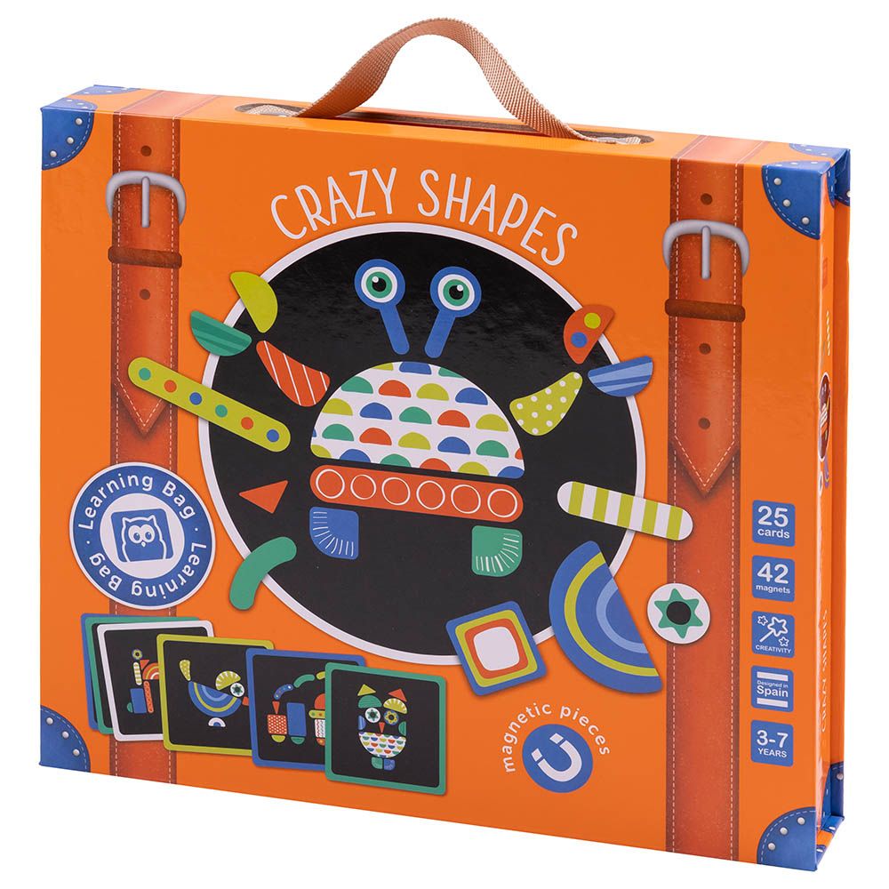 Eurekakids - Magnetic Crazy Shapes & Cards Game - 67pcs