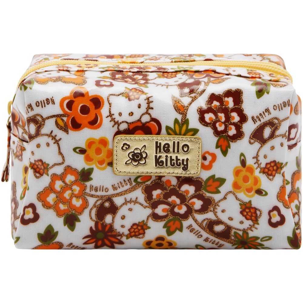 Hello Kitty - Flower Arabesque Pouch - Brown