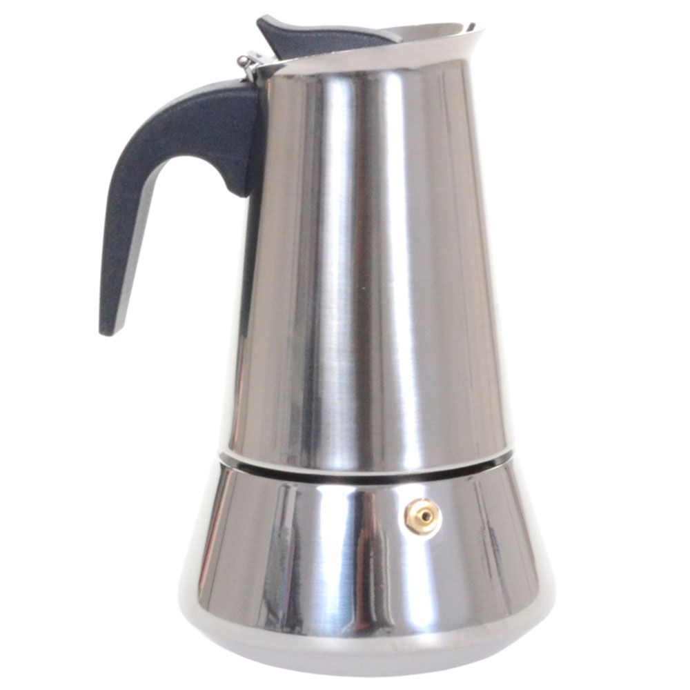 BigCoffee - Jun 6 Cup Espresso Machine - Stainless Steel