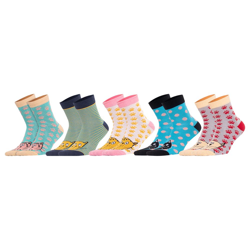 Biggdesign - Cats Womens Socks - Pack Of 5