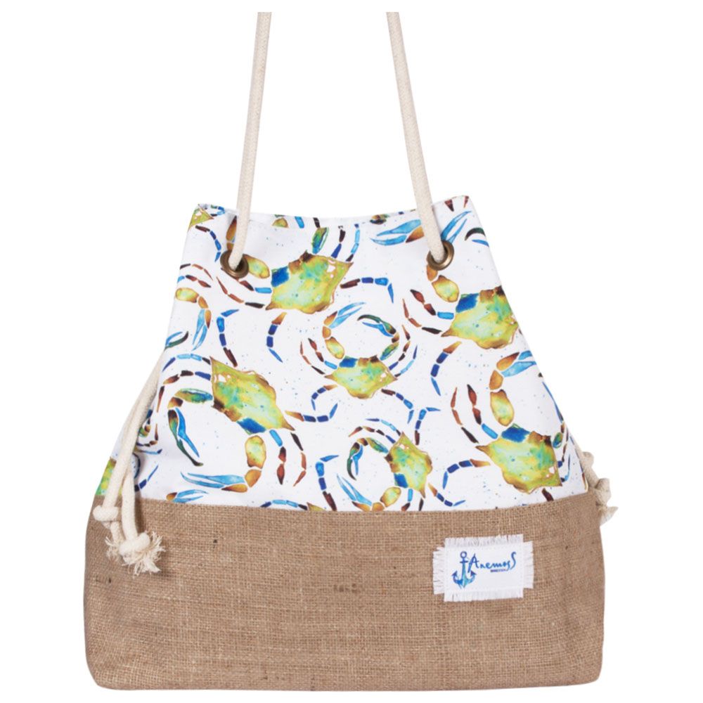 BiggDesign - Crab Patterned Beach Bag