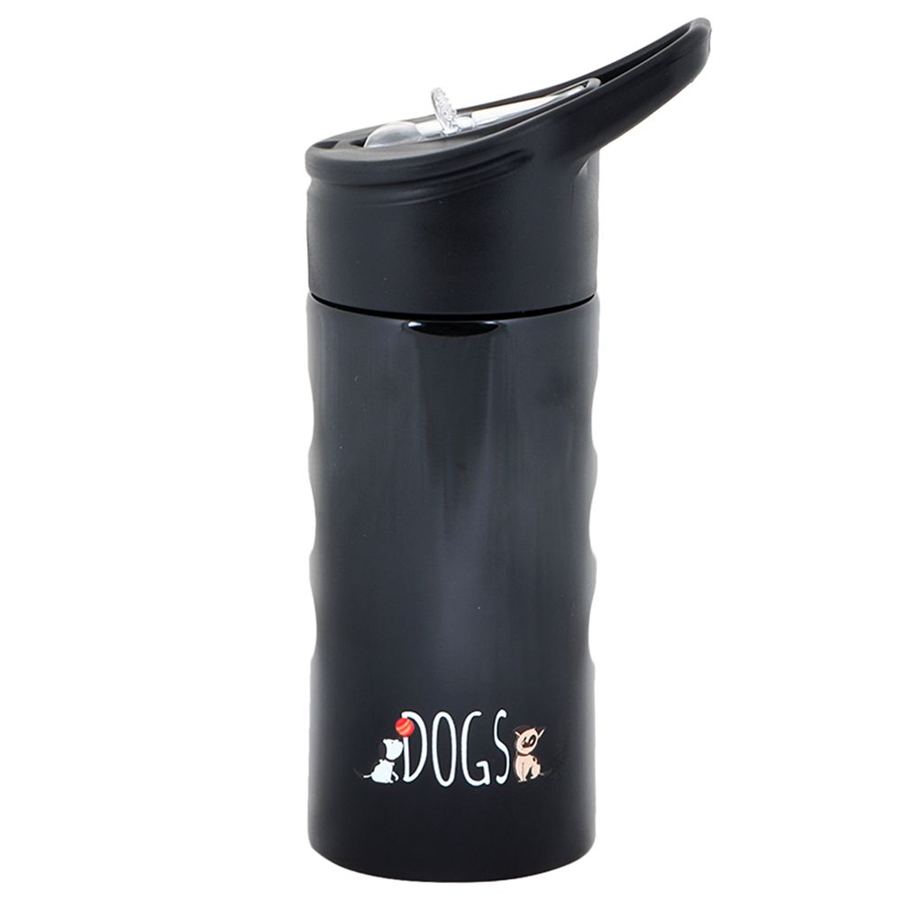 Biggdesign - Dogs Insulated Water Bottle - 500 ml - Black