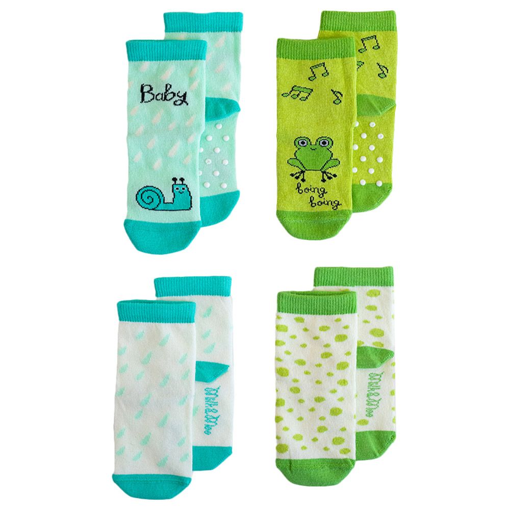 Milk&Moo Cacha Frog & Sangaloz Snail Baby Socks 4pcs