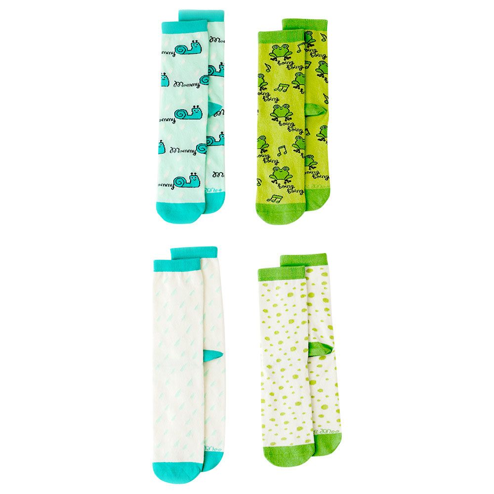 Milk&Moo - Cacha Frog & Sangaloz Mother Socks 4 Pairs