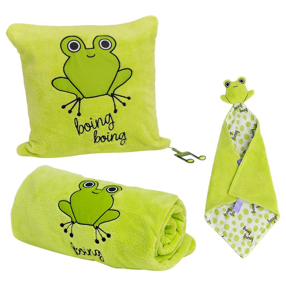 Milk&Moo - Cacha Frog Baby Blanket Set