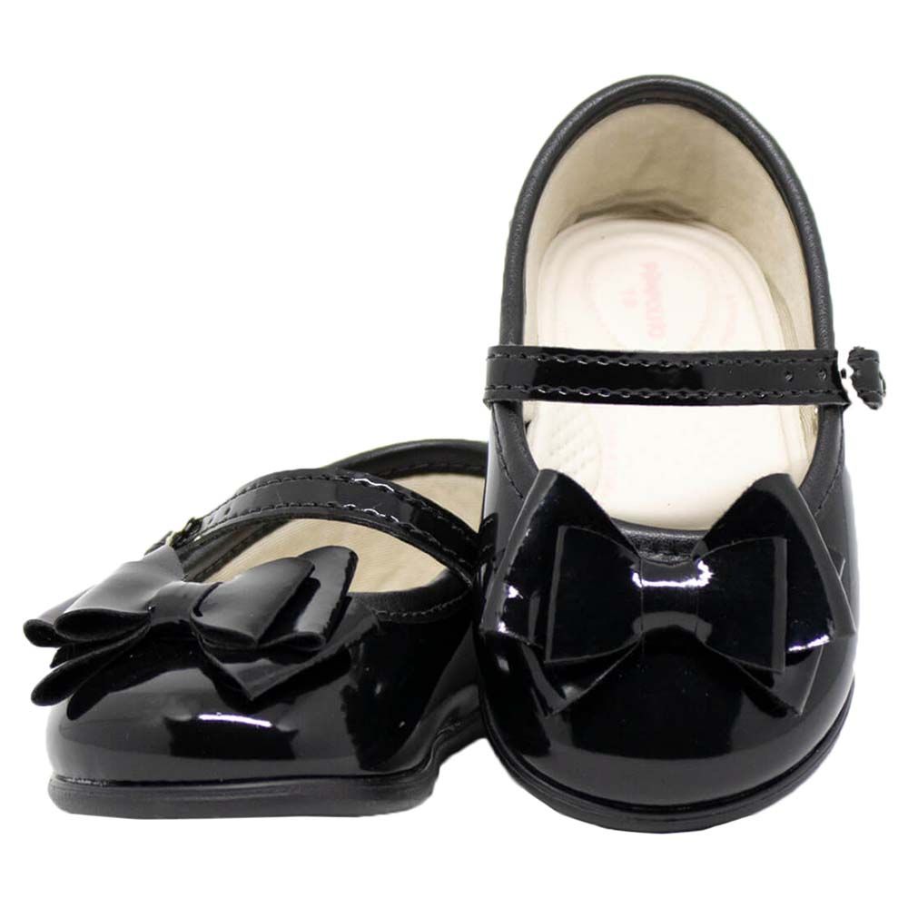 Pimpolho - Closure Bow Shoes - Black