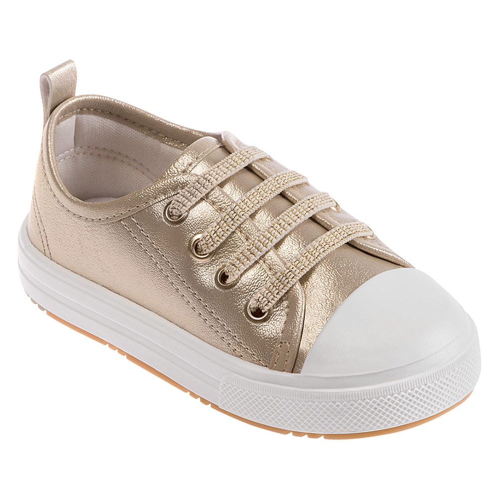 Pimpolho - Flat Lace-Up Sneaker Shoes - Gold